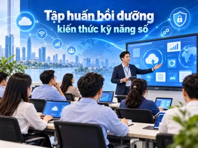 Báo số lượng tham gia tập huấn bồi dưỡng kiến thức kỹ năng số