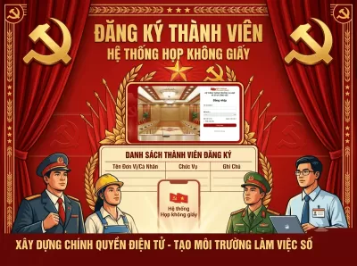 Đăng ký thành viên tham dự các cuộc họp trên hệ thống Phòng họp không giấy (hopkhonggiay.dcs.vn)  chưa có tài khoản trên dhtn.dcs.vn